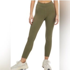 Good American Chunky Ribbed Leggings, Sea Turtle Green, sz 1/2 (US S/M)